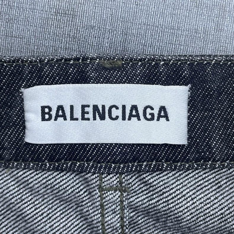 Balenciaga Balenciaga Washed Button Zip A-line Denim Skirt Size 35" - 5 Thumbnail