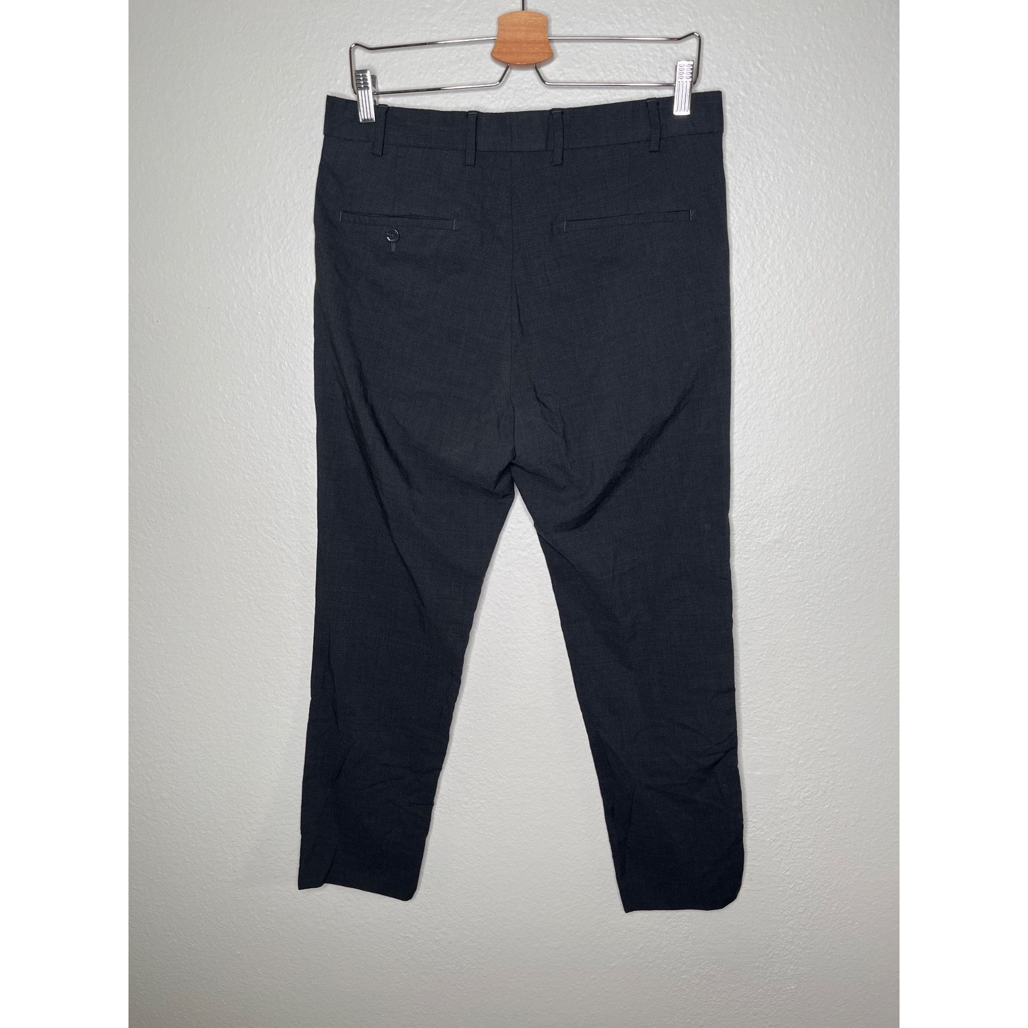 Louis Vuitton Louis Vuitton Uniforms Charcoal Black Virgin Wool Cigaret Tr Size US 33 - 2 Thumbnail