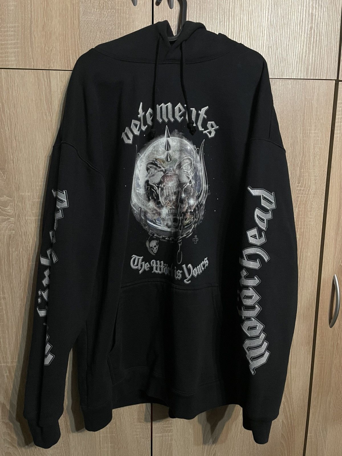 Vetements Vetements world is yours motor head hoodie | Grailed