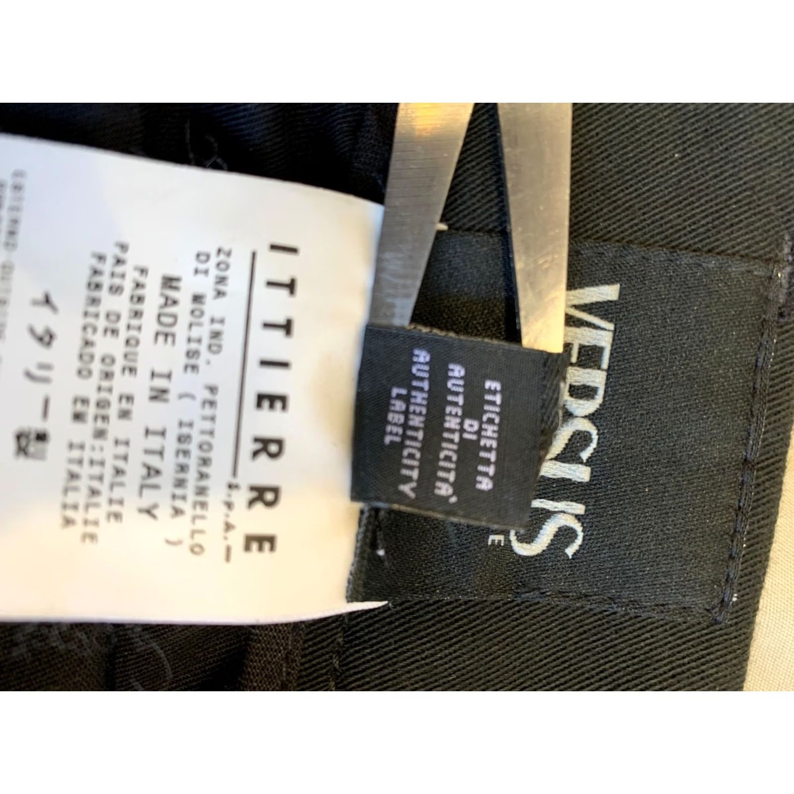 Versus VERSUS Versace Pants Mens 33x33 Black ITTIERRRE Made in Italy Vintage Dress Pants Adult M/L 33in Inseam Mens Size US 33 - 5 Thumbnail