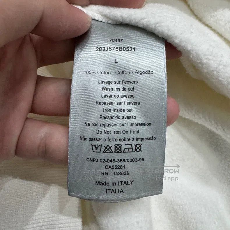 Dior Dior FW22 Contrast Colour Logo Pattern Sports Hooded Sweat Size US L / EU 52-54 / 3 - 5 Thumbnail