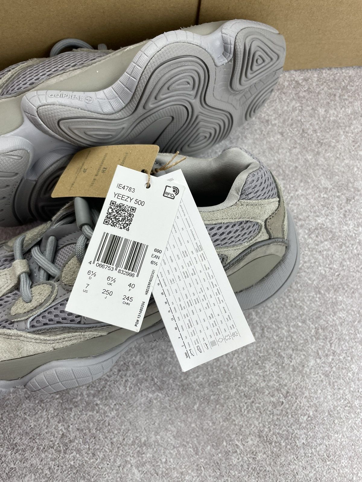 Adidas × Kanye West Adidas Kanye West Yeezy 500 Stone Salt Size 7 Size US 7 / EU 40 - 10 Thumbnail