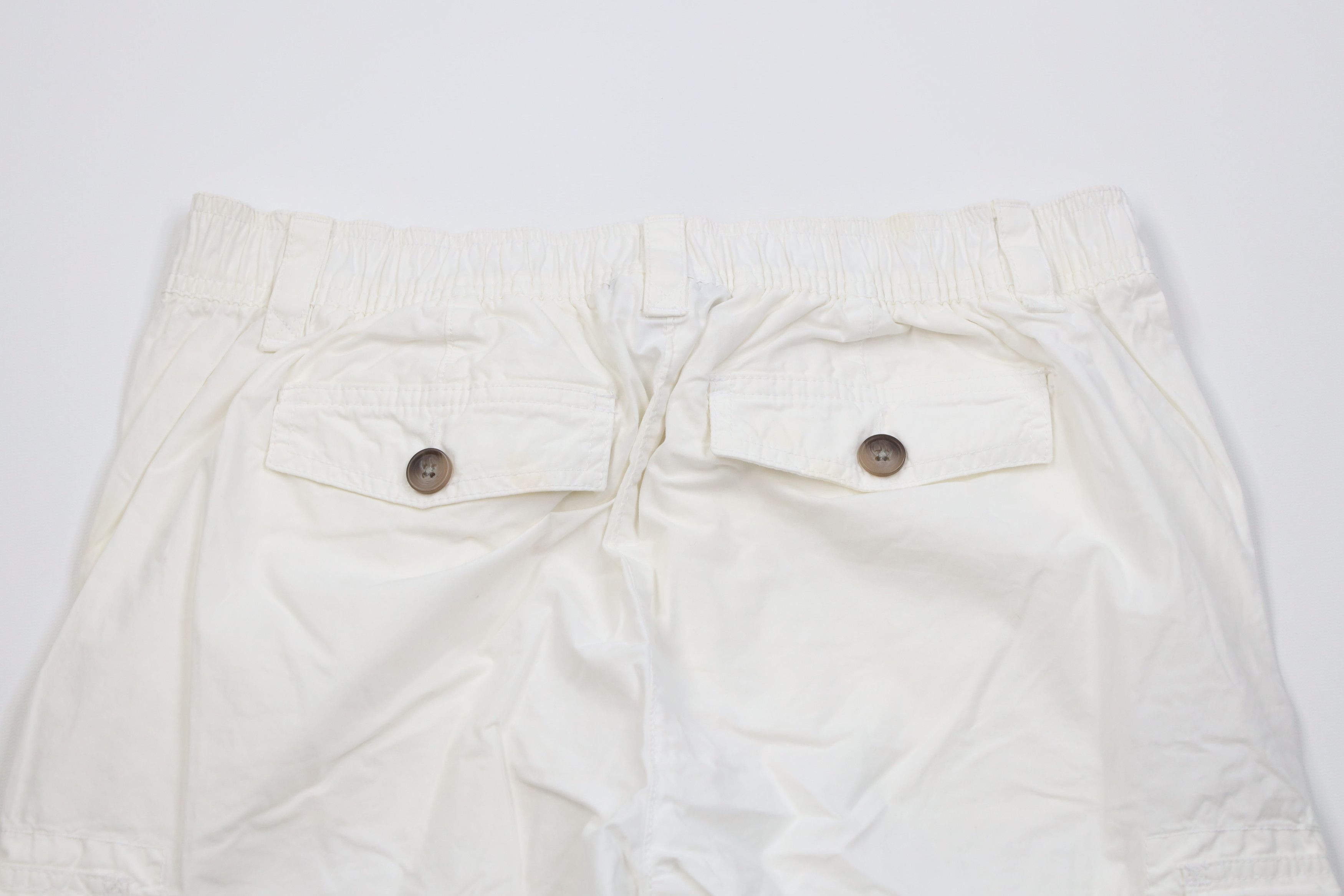 Lands' End Vintage Lands End Roll Cuff Cargo Pants White Cotton Size 32" / US 10 / IT 46 - 12 Thumbnail