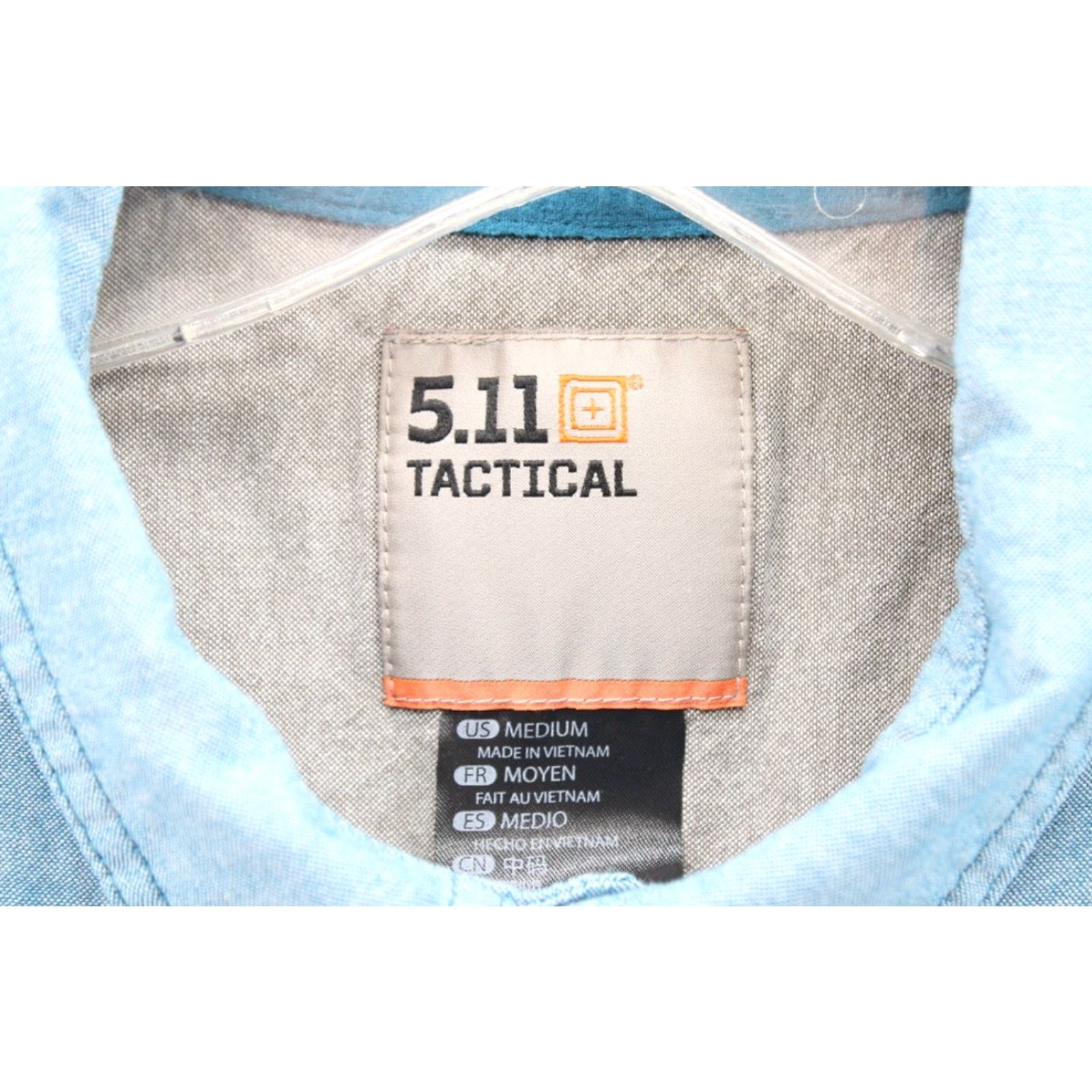 Vintage 5.11 Tactical Ares Shirt Men’s Medium Blue Cotton Snaps Short Sleeve Outdoors Size US M / EU 48-50 / 2 - 4 Thumbnail