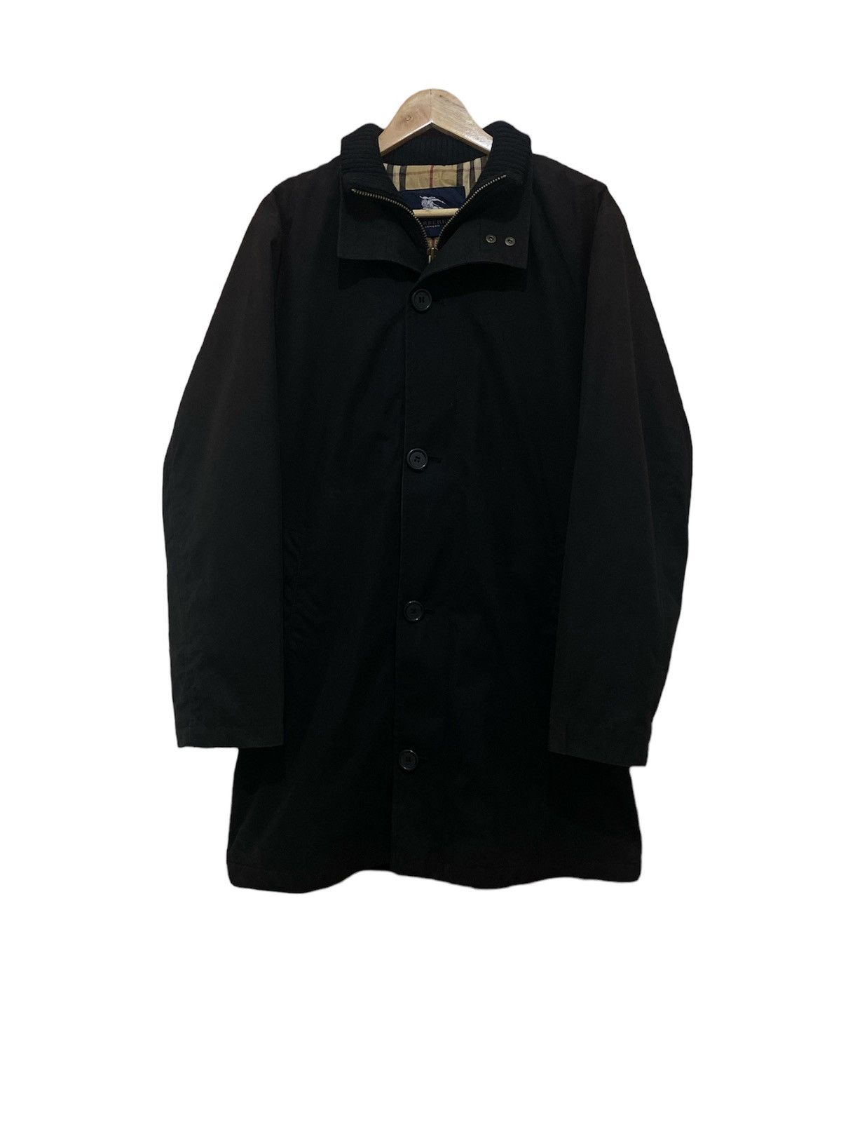 Burberry Vintage Burberry Black Double Collar Nova Check Jacket Size US M / EU 48-50 / 2 - 2 Thumbnail