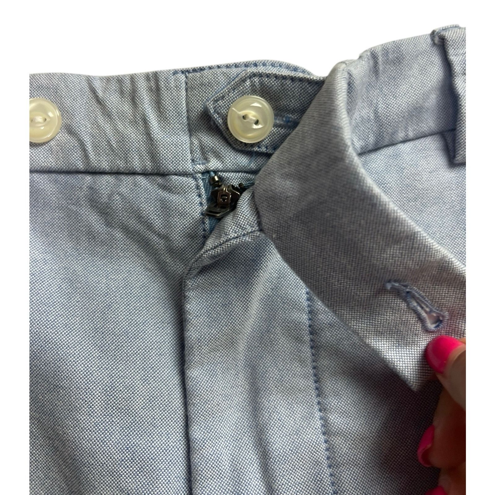 Ralph Lauren Polo by Ralph Lauren New York Light Blue Oxford Shorts Size US 38 / EU 54 - 5 Thumbnail