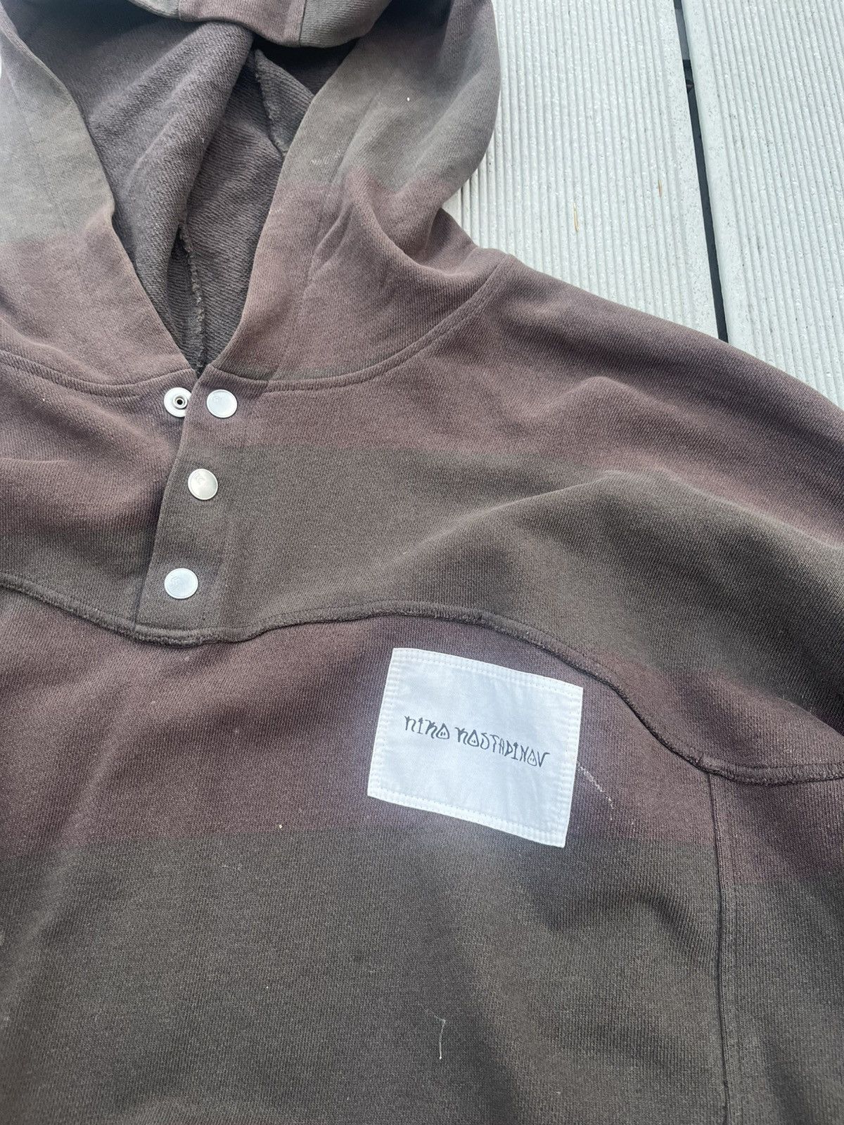 Kiko Kostadinov Kiko Kostadinov Brown KK Hoodie Size US L / EU 52-54 / 3 - 3 Thumbnail
