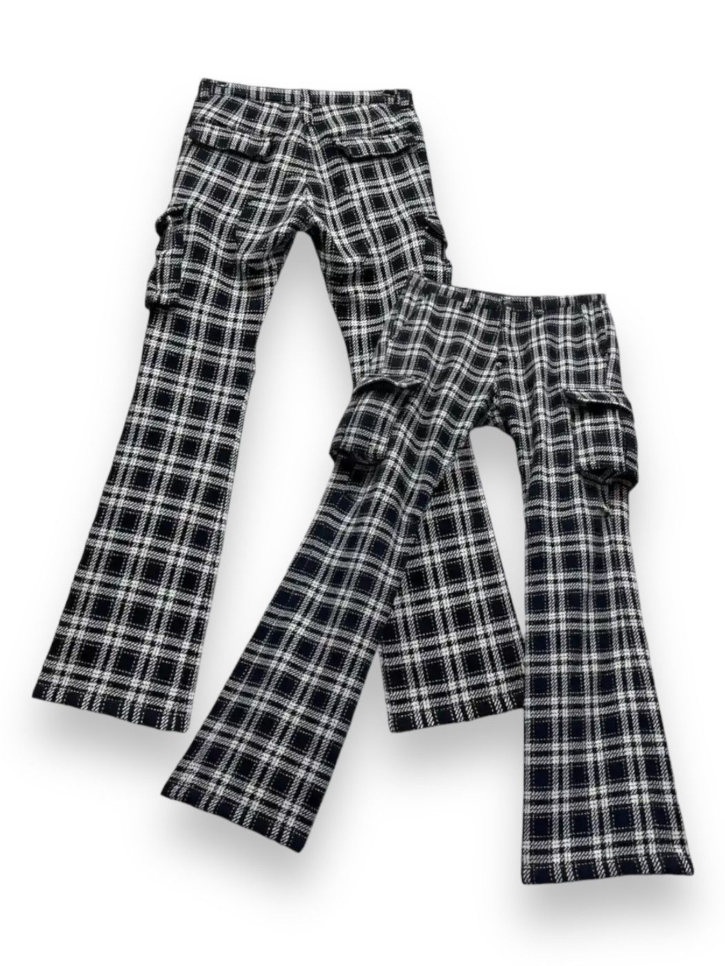 image of Hysteric Glamour x Seditionaries Blutenblatt Punk Gothic Flare Angola Twill Weave Wool Cargo in Whi
