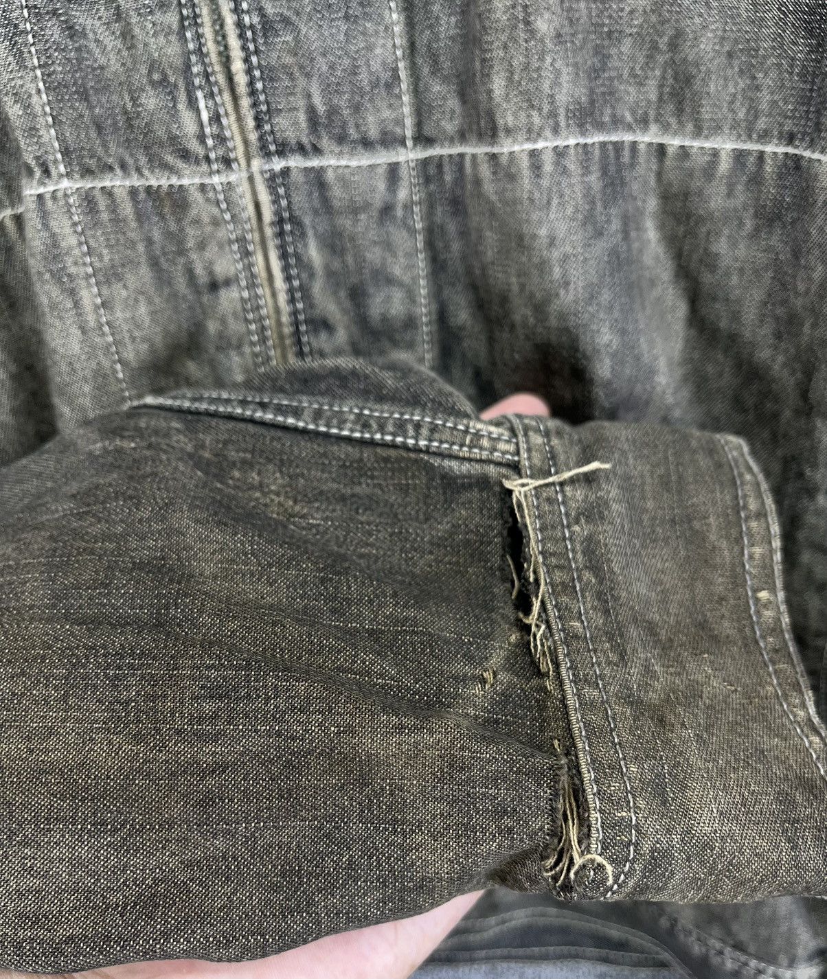 Japanese Brand Vintage Beelse Where Japanese Denim Trashed Zip Up Jacket Size US L / EU 52-54 / 3 - 12 Thumbnail