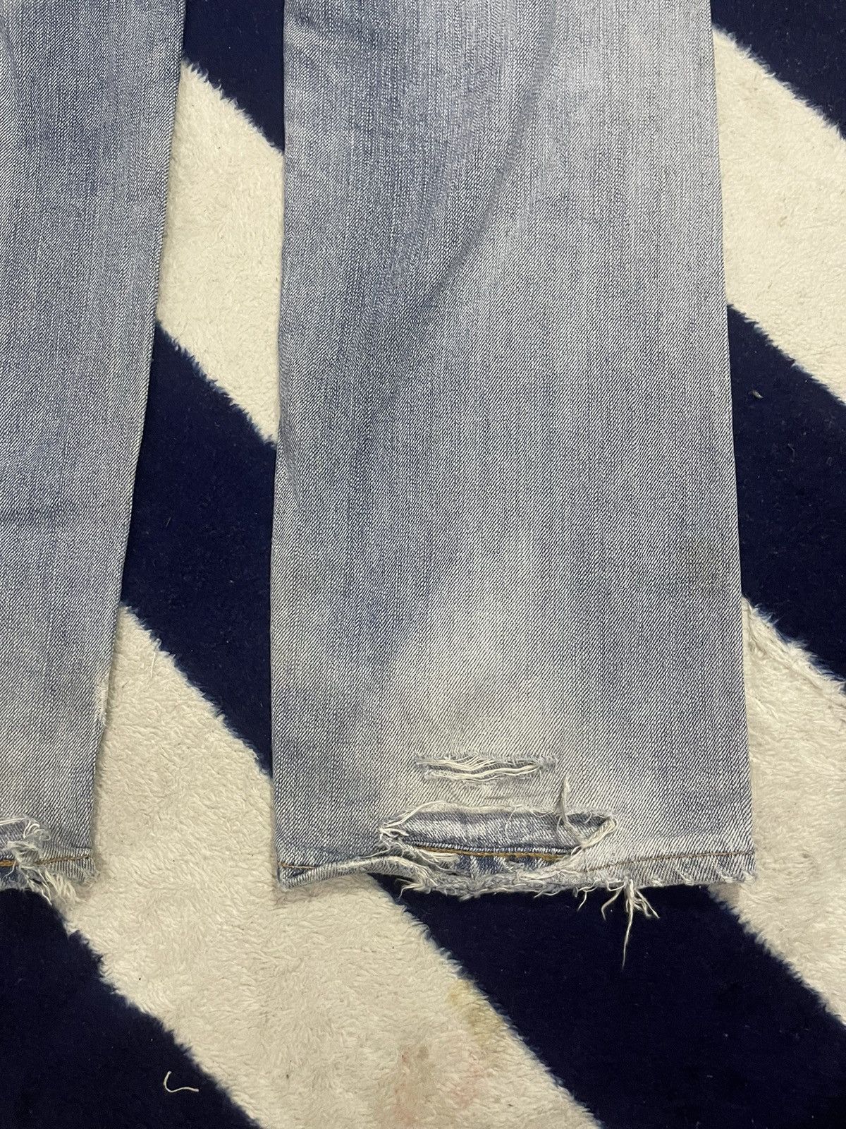 Edwin × Japanese Brand Edwin Selvedge Distressed Jeans (14) Size US 36 / EU 52 - 7 Thumbnail