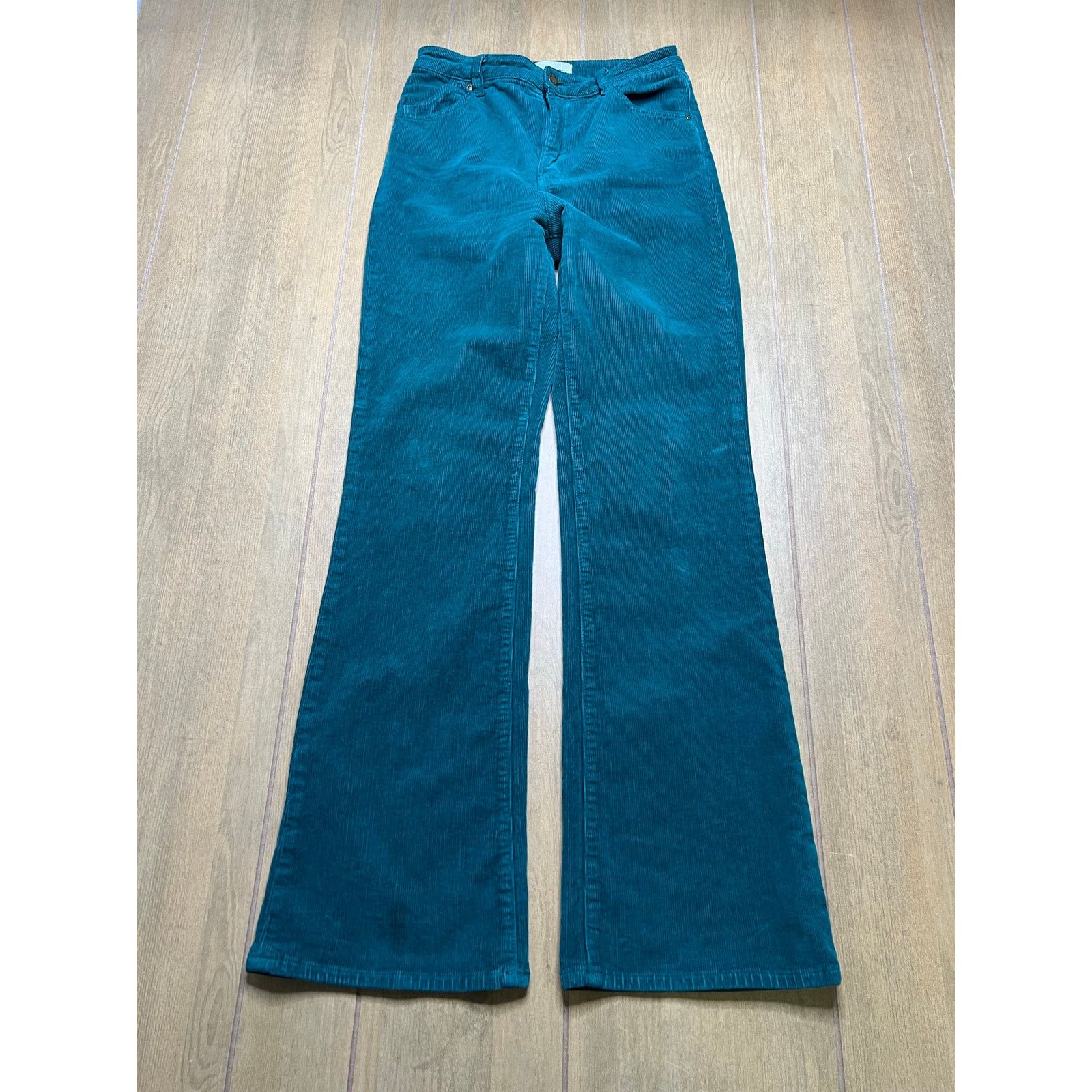 Rolla's Rolla’s Dusters Bootcut Corduroy Pants Teal Green High Rise Size 28" / US 6 / IT 42 - 17 Thumbnail