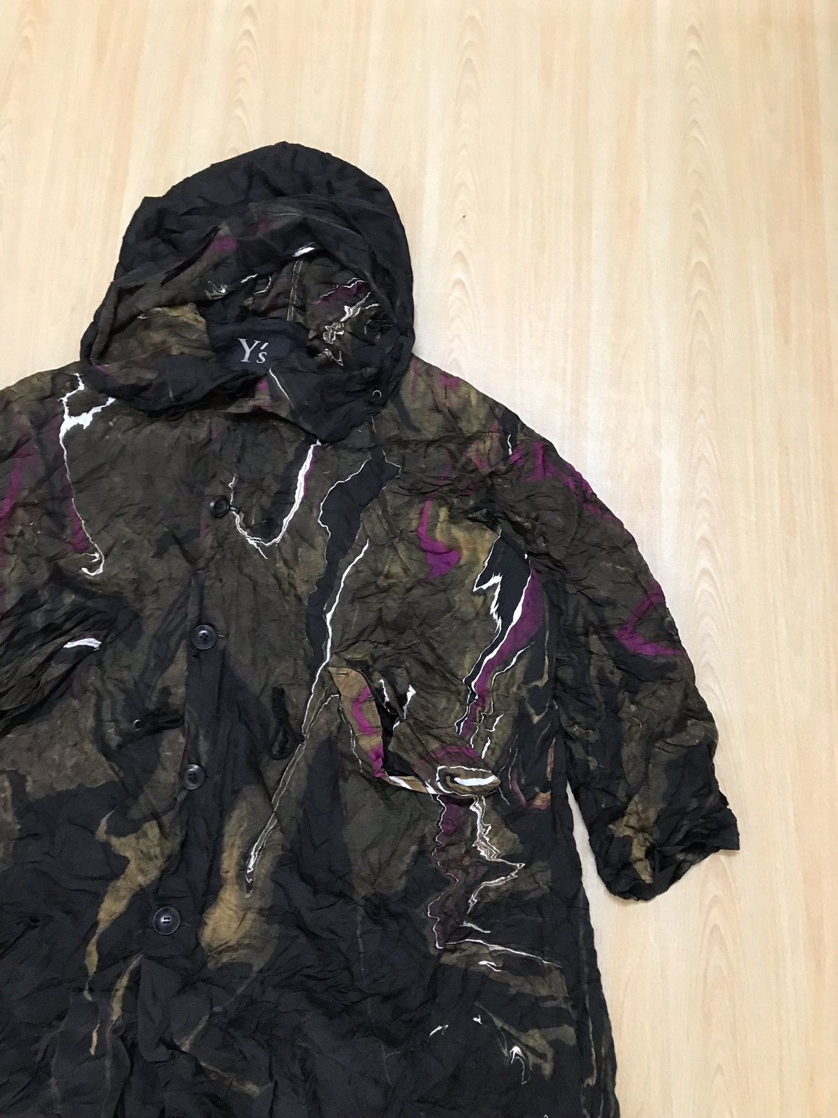 Japanese Brand × Y's × Yohji Yamamoto Y's Yohji Yamamoto Suminagashi Marble Pattern Light Jacket Size US M / EU 48-50 / 2 - 17 Thumbnail