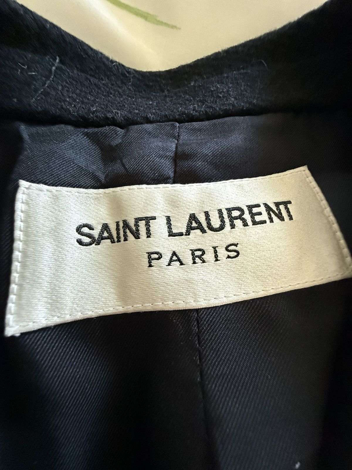 Saint Laurent Paris FW17 Saint Laurent Chesterfield black wool jacket coat Size US XS / EU 42 / 0 - 20 Thumbnail