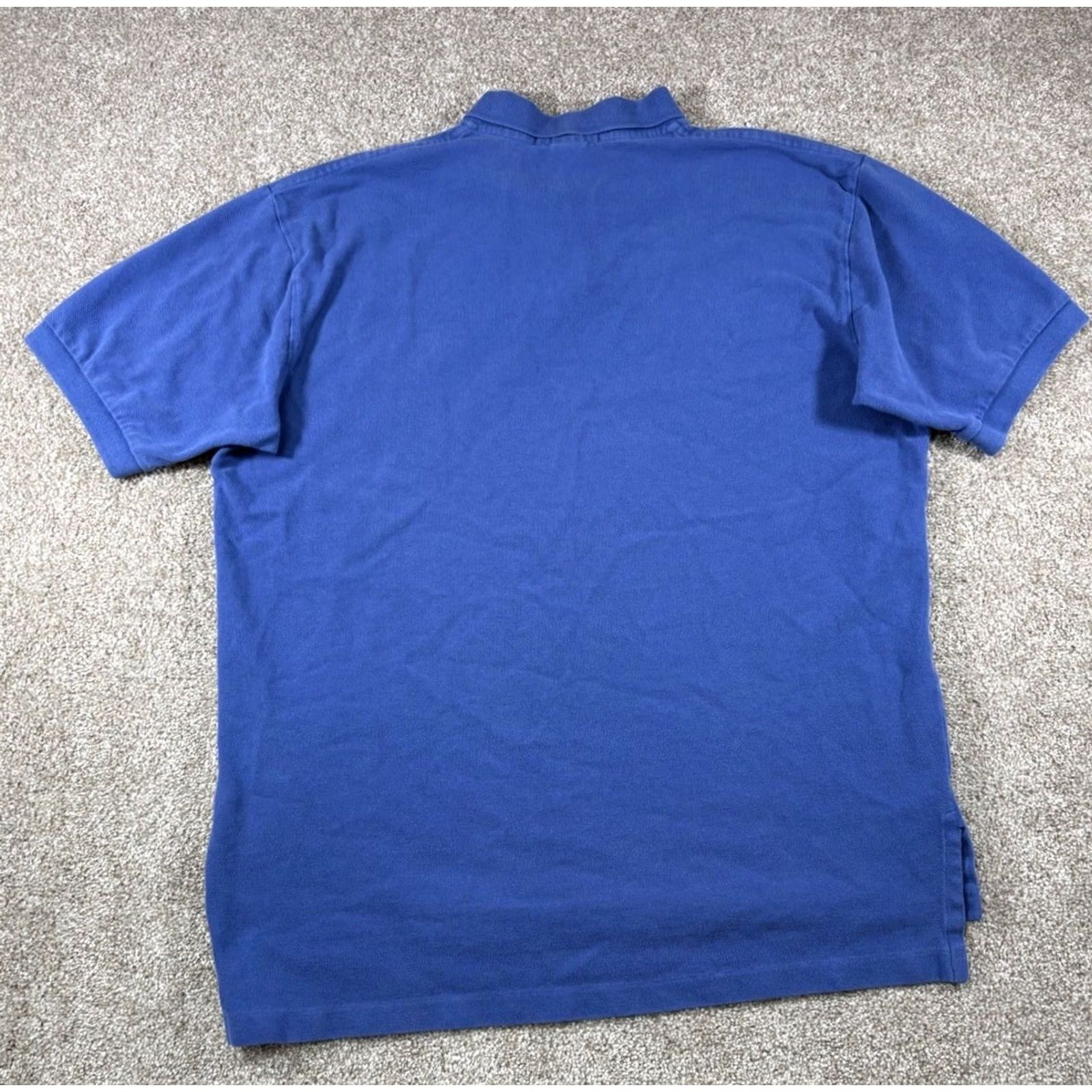 Ralph Lauren VINTAGE Polo Ralph Lauren Classic Fit Blue Polo Shirt Yellow Pony 100% Cotton Sz Large Polo Men Regular Short Sleeve Logo Embroidered Size US L / EU 52-54 / 3 - 4 Thumbnail