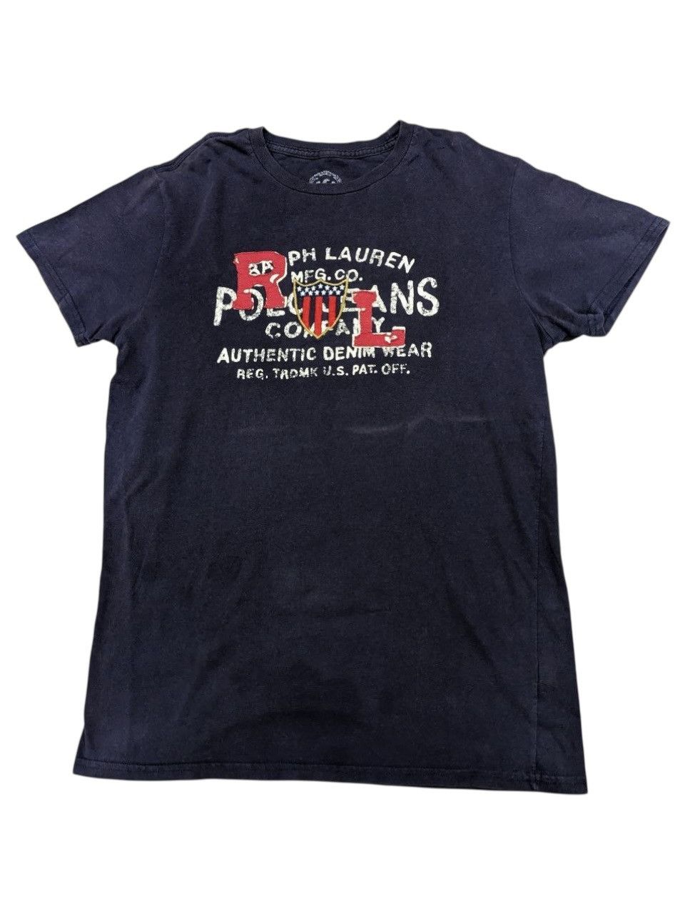DISTRESSED POLO RALPH LAUREN EMBROIDERED SHIRT