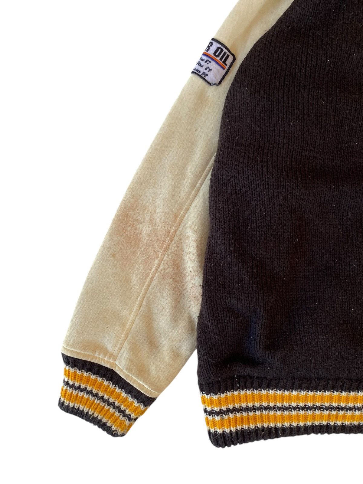 Vintage Vtg 76 Lubricants Wool Varsity Jacket Size US L / EU 52-54 / 3 - 5 Thumbnail