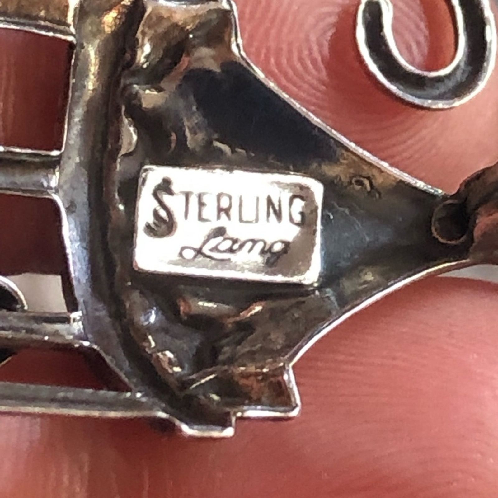 Vintage Vintage 1950s Lang Sterling bird cage brooch pin Size ONE SIZE - 6 Thumbnail