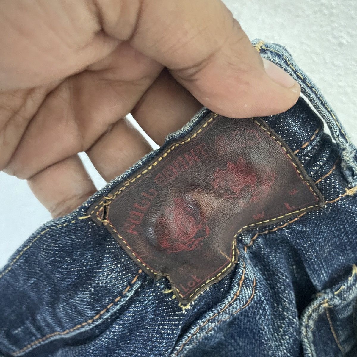 Full Count & Co. Vintage Full Count Redline Selvedge Denim Jeans Size US 30 / EU 46 - 7 Thumbnail