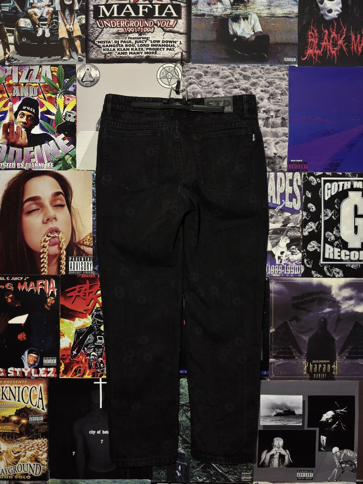 Fuck The Population FTP Bullet Hole Jeans Size US 32 / EU 48 - 4 Thumbnail