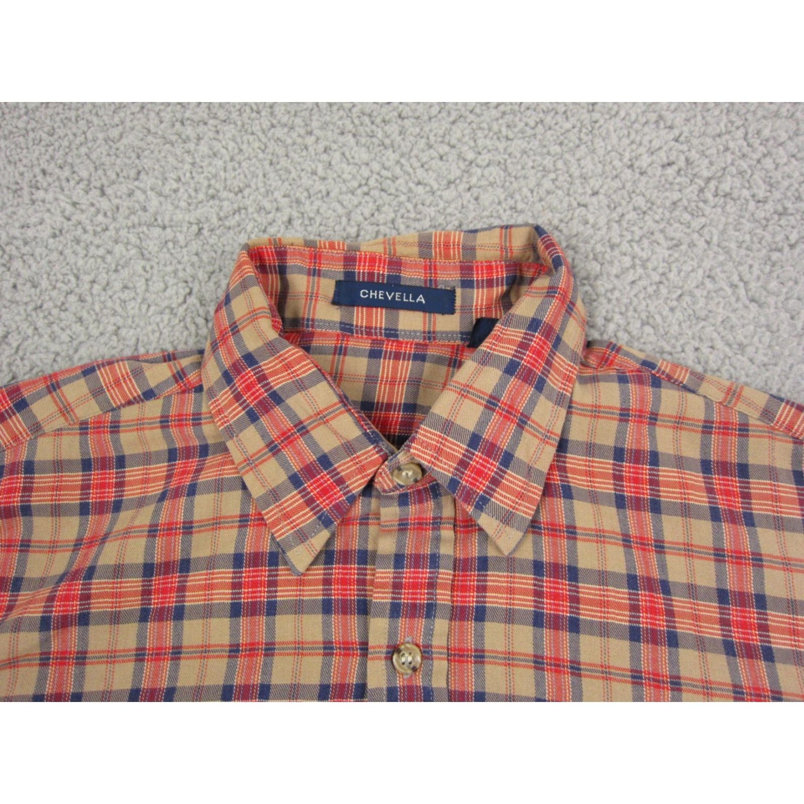Arrow VINTAGE Arrow Shirt Adult M Red Plaid 80s 60s 70s Mens Button-Up Cotton Polyester Long Sleeve Collared Pocketed Vintage Arrow Shirt Size US M / EU 48-50 / 2 - 2 Thumbnail