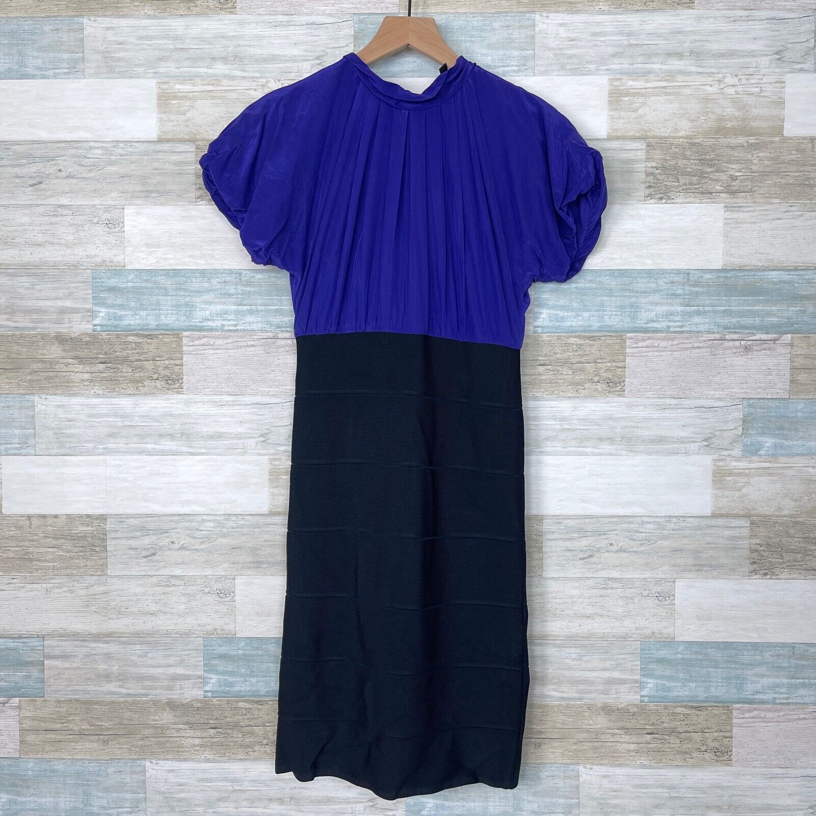 Other BCBGMaxAzria Silk Blouson Bandage Dress Purple Womens XS Size XS / US 0-2 / IT 36-38 - 1 Thumbnail
