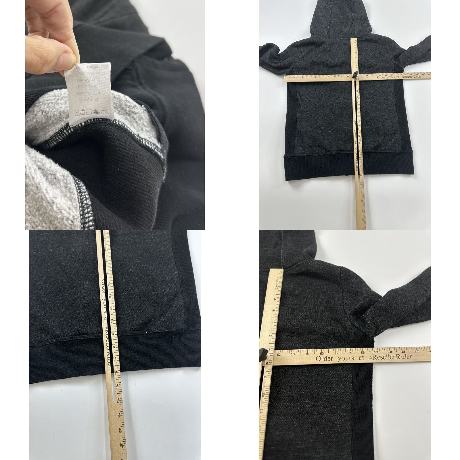 Vintage Neesha Hoodie Black Full Zip Women M Medium - Activewear Anthropologie Style Womens Size M / US 6-8 / IT 42-44 - 8 Thumbnail