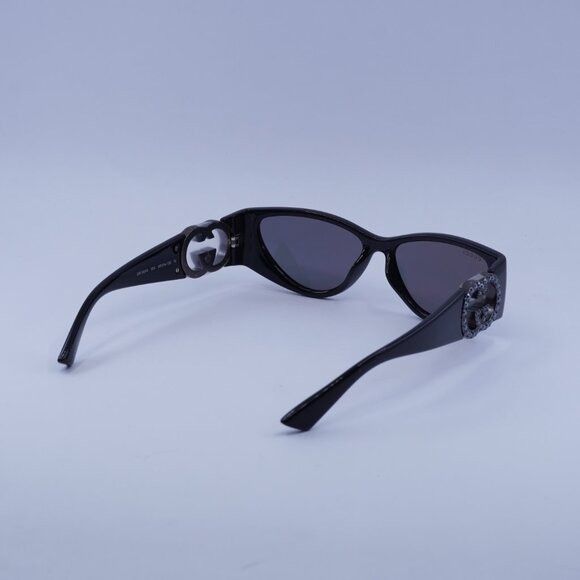 Gucci Gucci GG1824S 004 Sunglasses Black/Black Stone Cat Eye Frame Size ONE SIZE - 10 Thumbnail