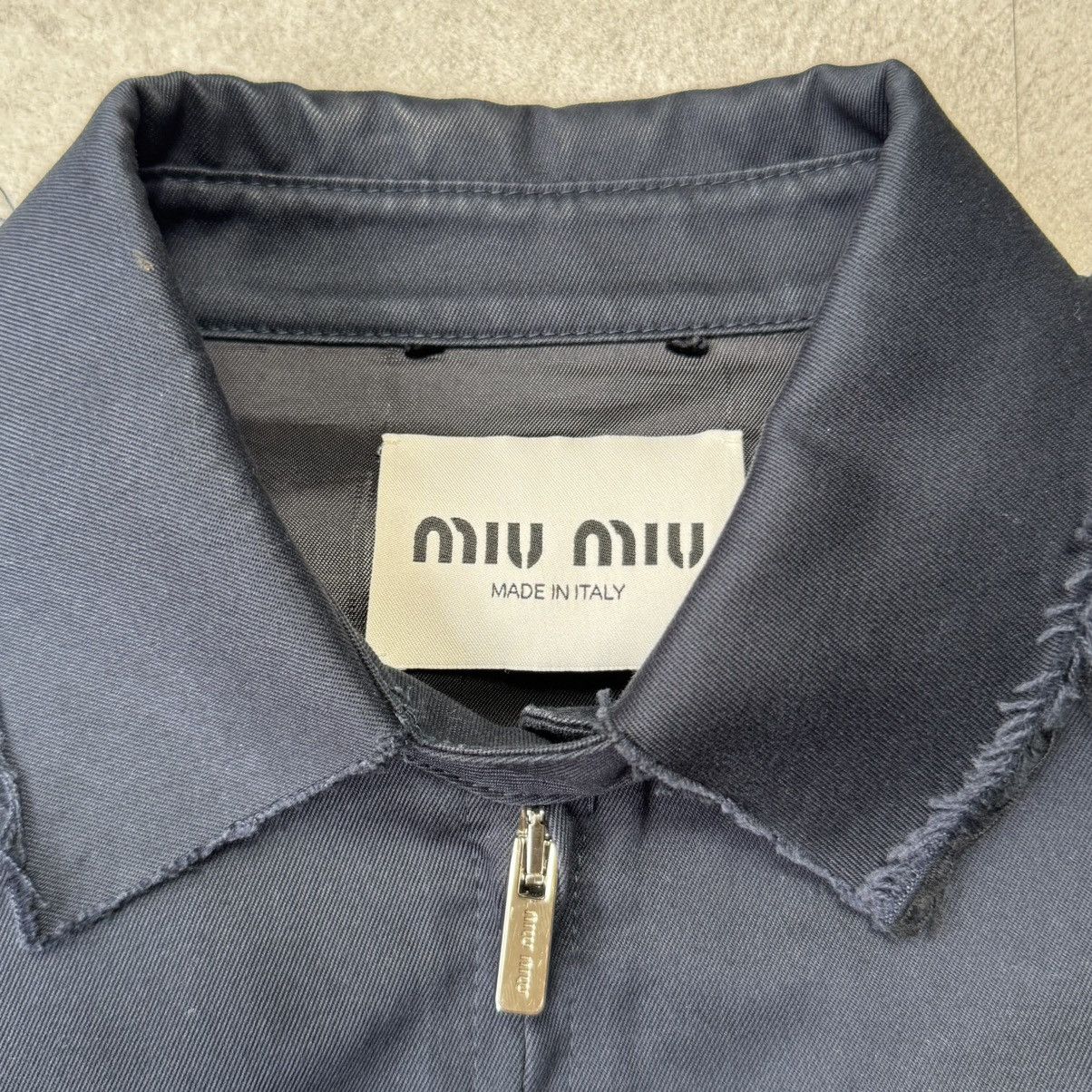 Miu Miu Miu Miu ML849 Damage Logo Zip Jacket Size M / US 6-8 / IT 42-44 - 4 Thumbnail