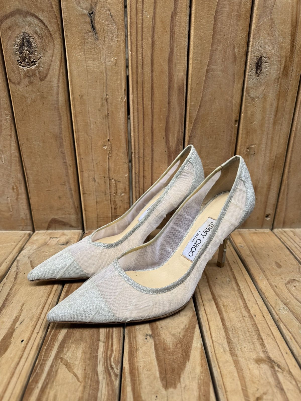 Jimmy Choo Jimmy choo Women’s fabric glitter pumps size EUR 37 US 7 Size US 7 / IT 37 - 1 Thumbnail