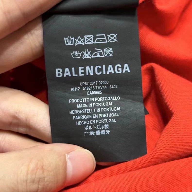 Balenciaga Balenciaga Red Short Sleeve TShirt-2505 Size US XS / EU 42 / 0 - 3 Thumbnail