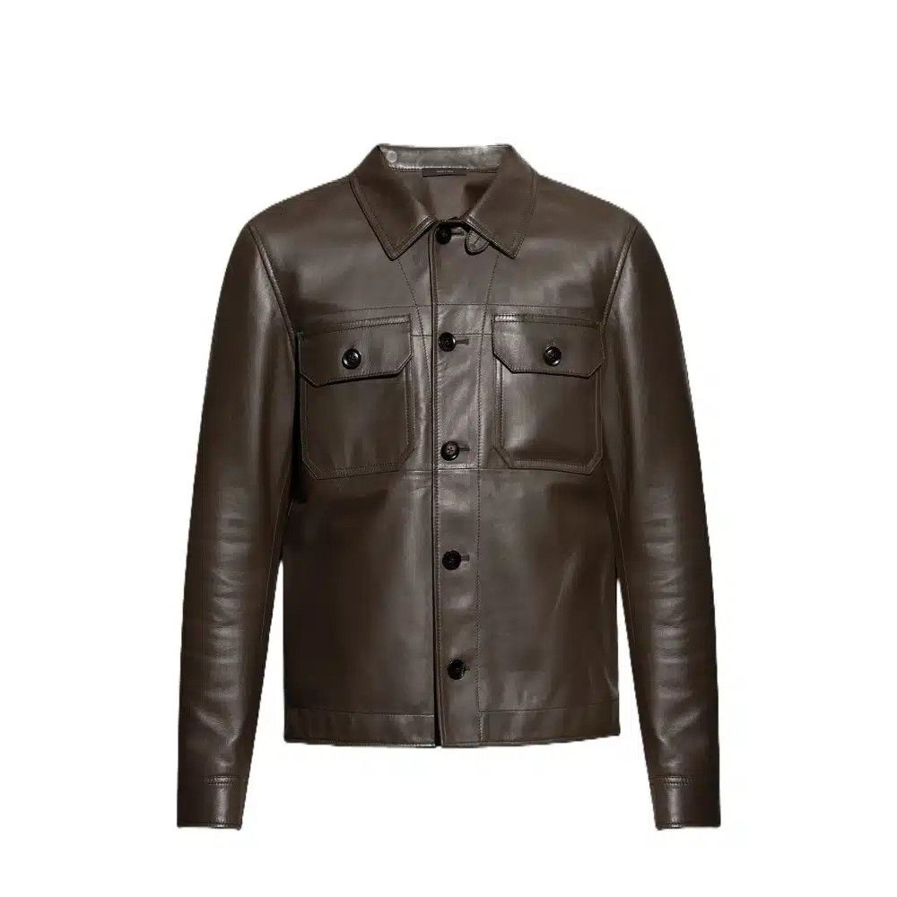 Tom Ford o1loc1c0226 LJS001 Leather Jacket in Brown Size US M / EU 48-50 / 2 - 1 Thumbnail