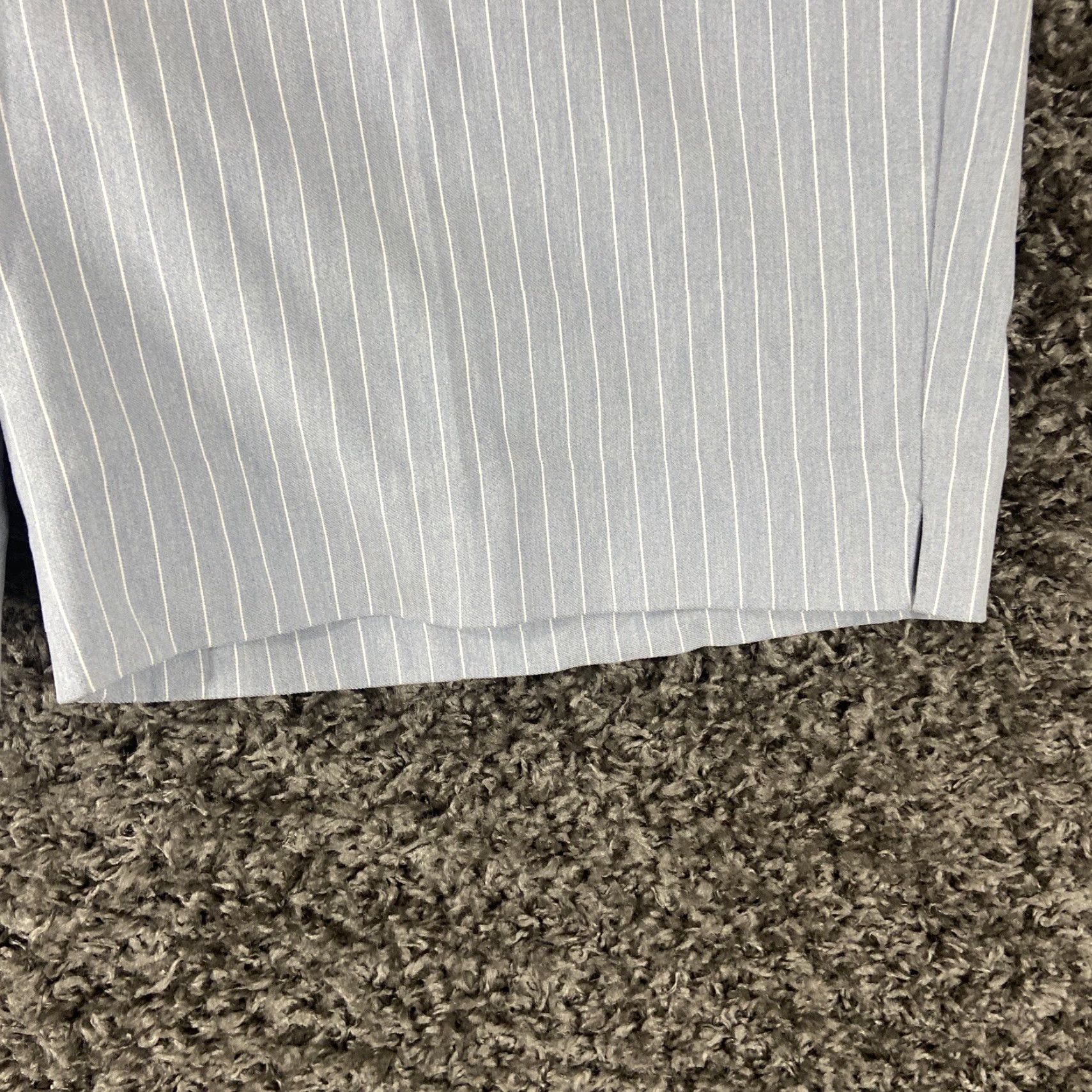 Vintage Hilary Radley Bermuda Shorts Women 2XL White Blue Striped Womens Size 40" / US 18 - 2 Thumbnail