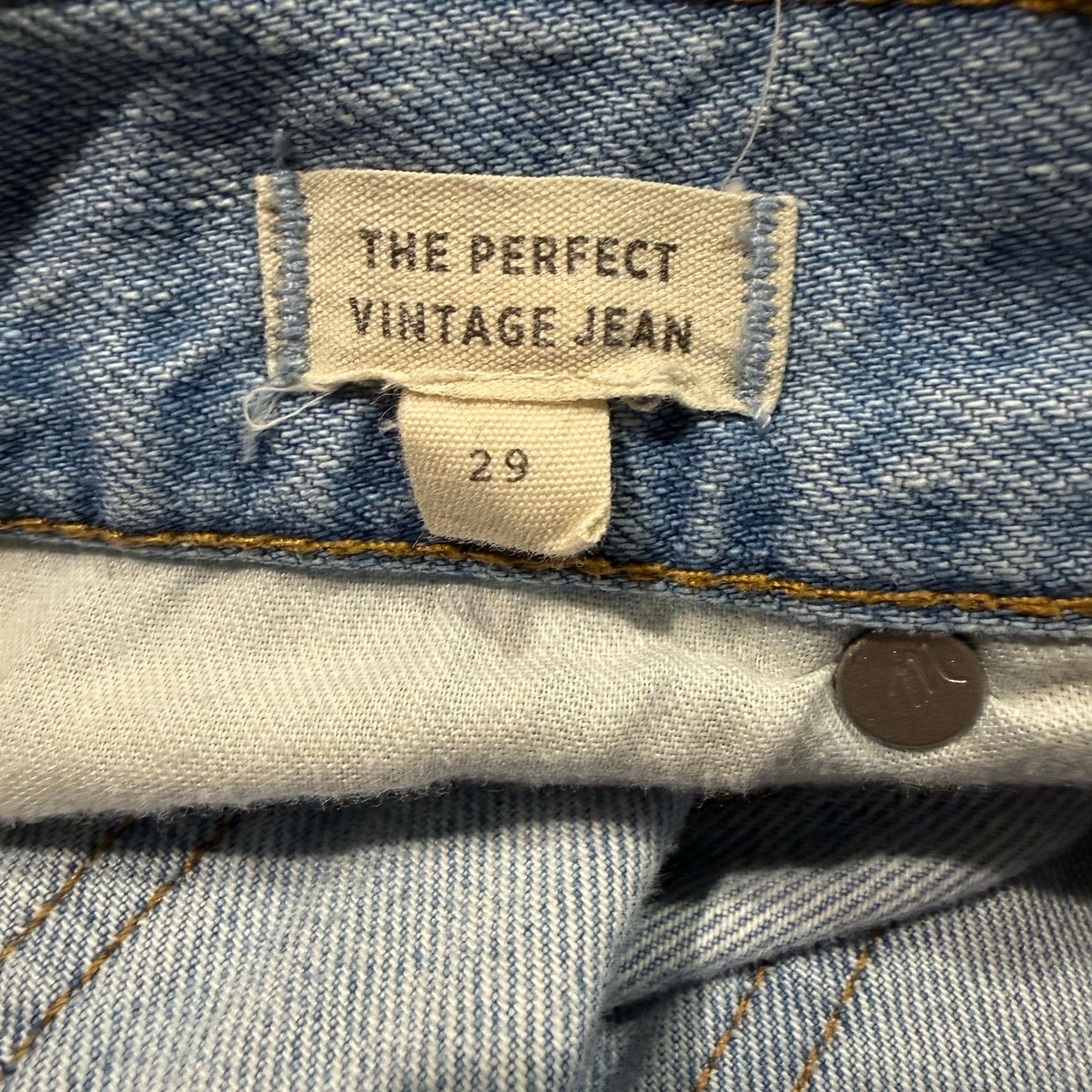 Madewell Madewell Women’s The Perfect Vintage Jeans Size 29 Size 29" - 4 Thumbnail