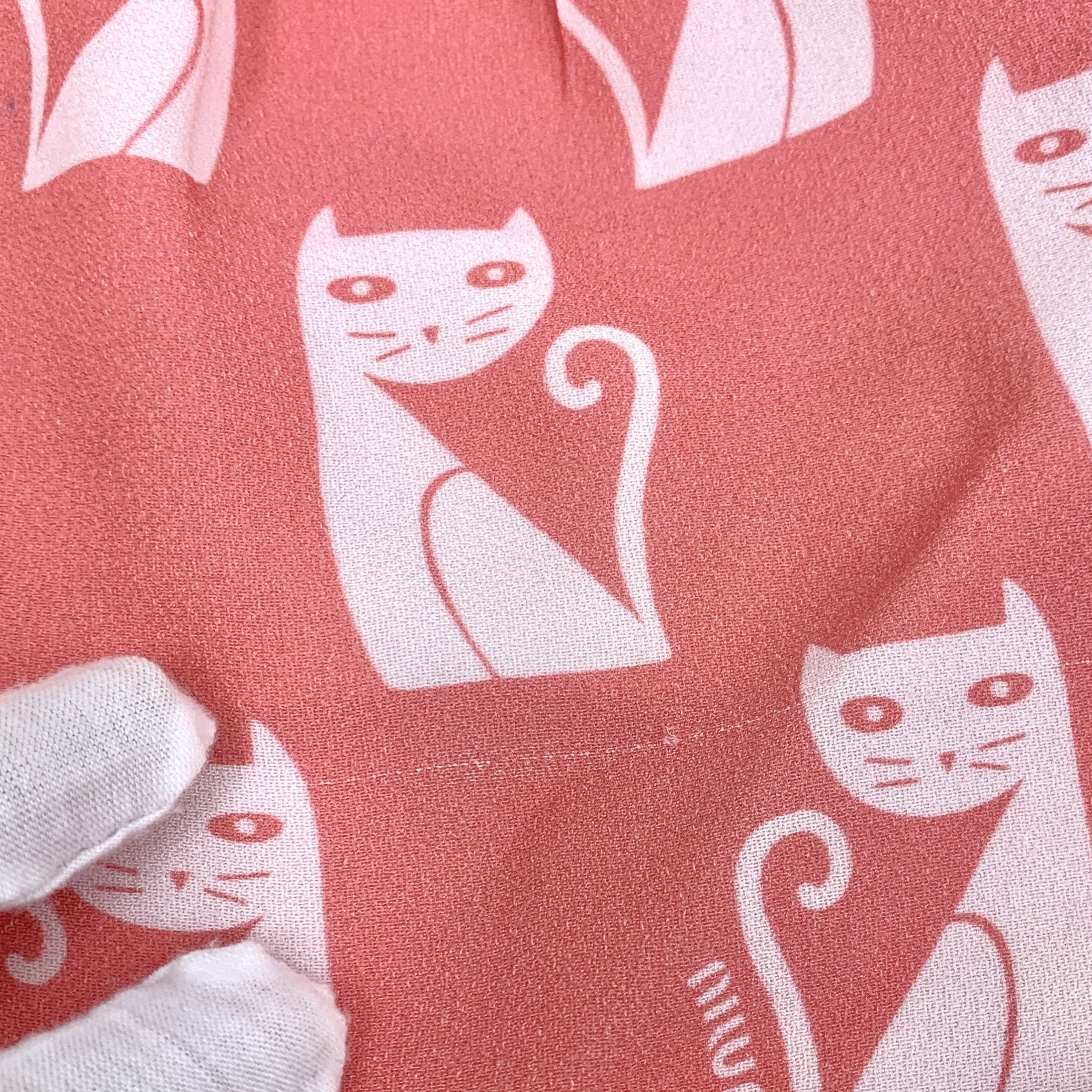 Miu Miu Miu Miu Orange Cat Print Casual Mini Skirt (Size XS) Size 25" / US 0 / IT 36 - 5 Thumbnail