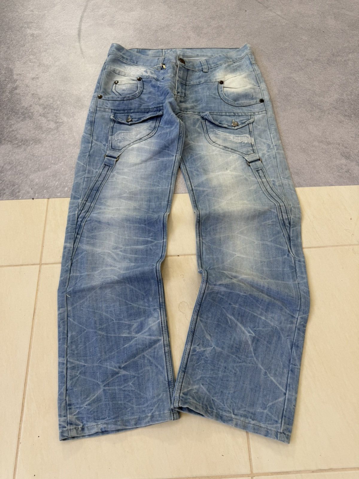Hedi Slimane 00s Diesel Hedi Slimane Dior Style Washed Denim Jeans Size US 30 / EU 46 - 5 Thumbnail