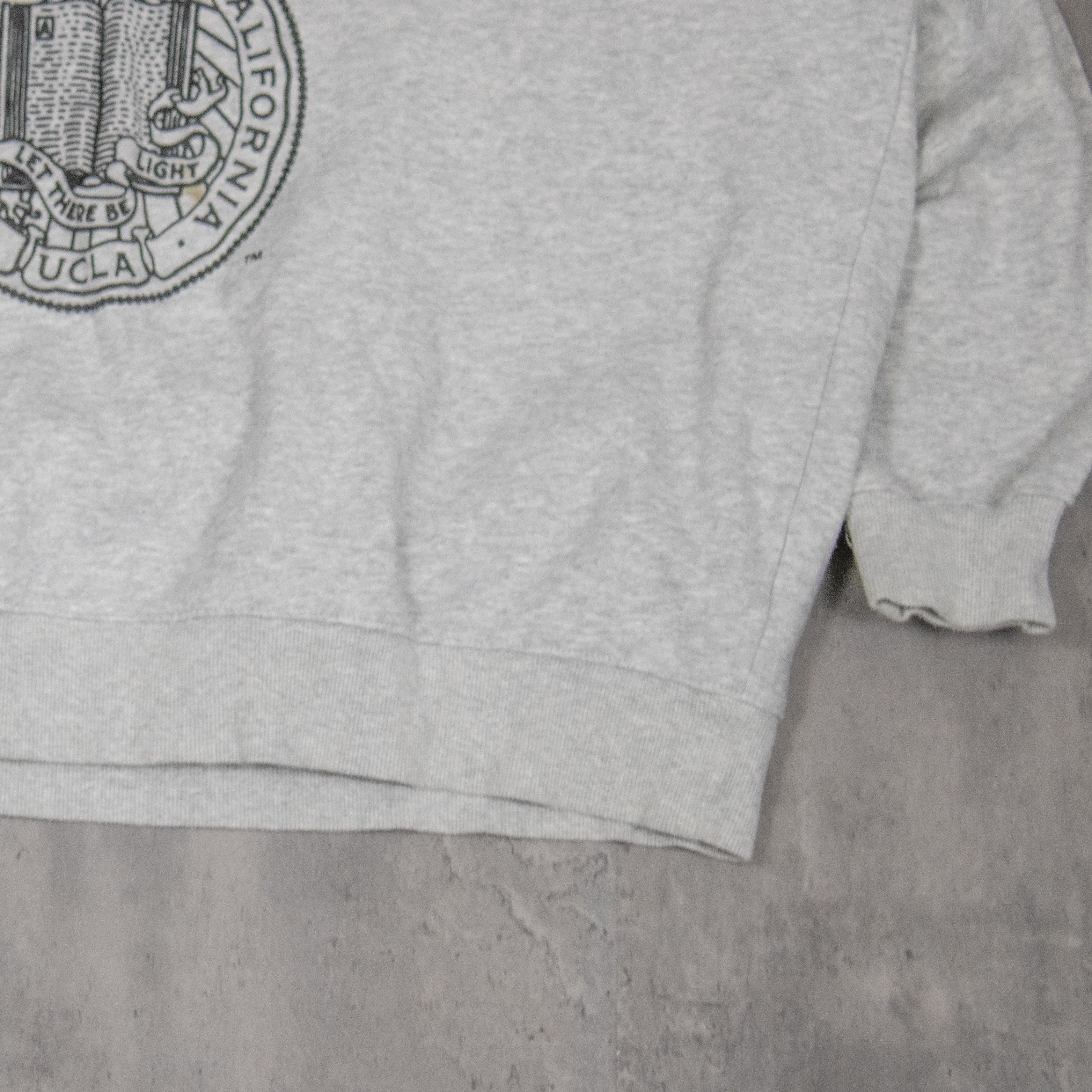 H&M H&M UCLA Oversize Boxy Baggy Heather Grey Crewneck Sweater Size US XL / EU 56 / 4 - 4 Thumbnail