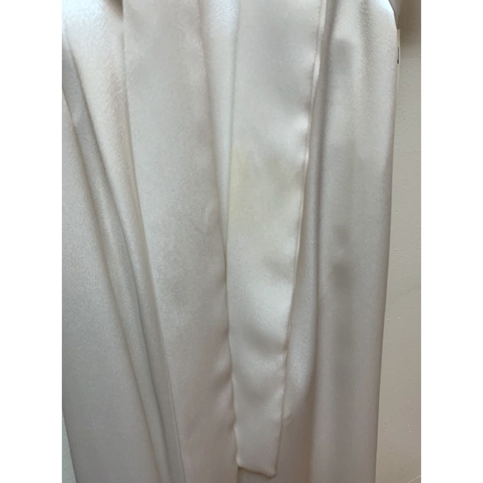 Vintage VINTAGE Carole Hochman Peignoir Set Camisole & Robe Silk Satin Retro Glam NEW NOS Union Made White M Womens Size ONE SIZE - 6 Thumbnail
