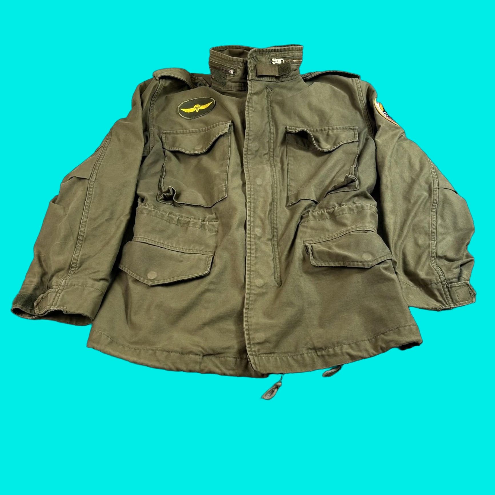 Olive Red Tornado Field Jacket Mens Large Olive Green Cotton Military Jacket Workwear Size US L / EU 52-54 / 3 - 1 Thumbnail