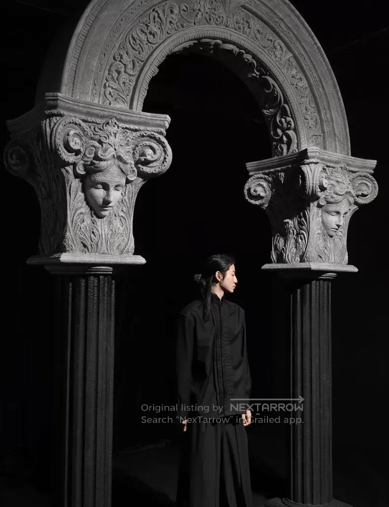 Saint Laurent Paris Saint Laurent Paris Black Samurai Mandarin Collar Accordio Size M / US 6-8 / IT 42-44 - 7 Thumbnail