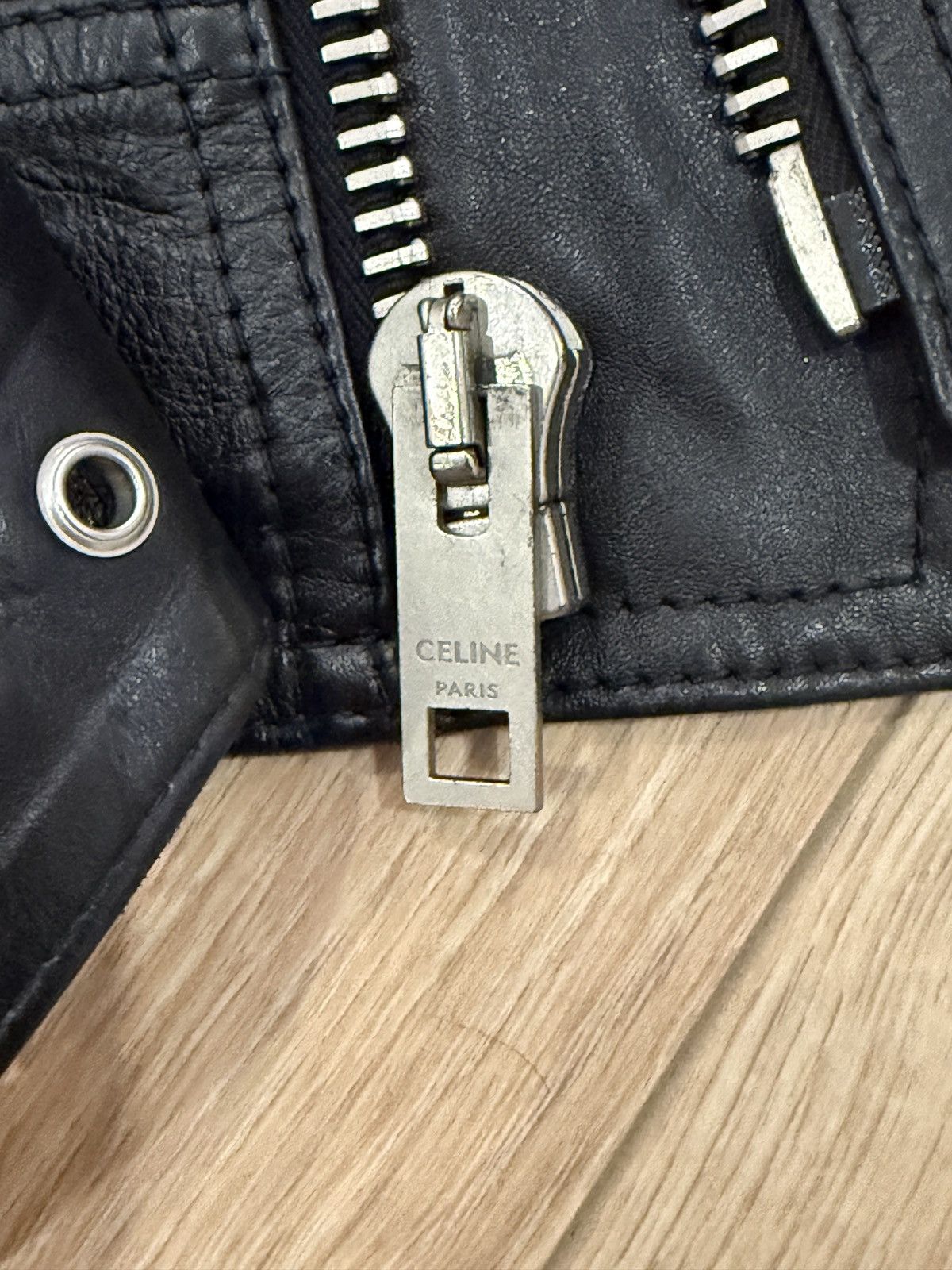 Celine Celine SS19 Hedi Slimane Chainmail Shoulder Calfskin Jacket Size US M / EU 48-50 / 2 - 5 Thumbnail