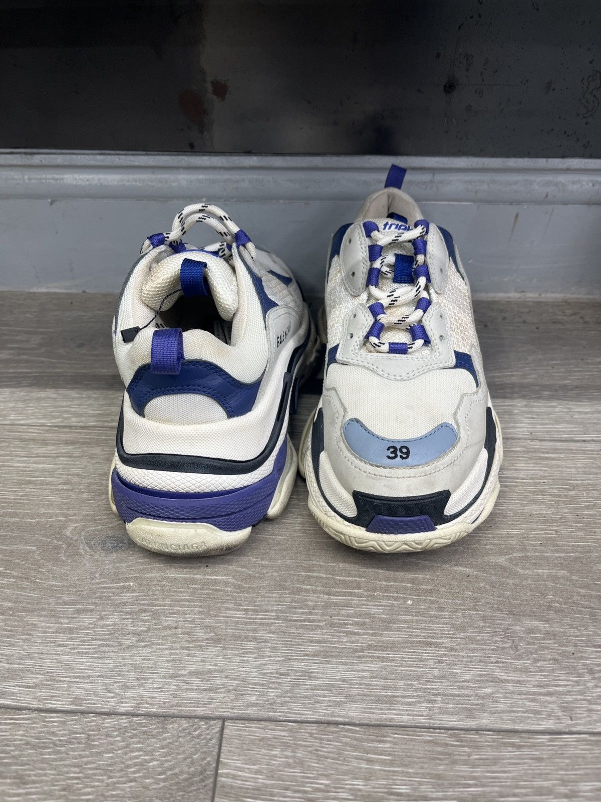 Balenciaga Balenciaga triple S blue high top sneakS Size US 9 / IT 39 - 7 Thumbnail