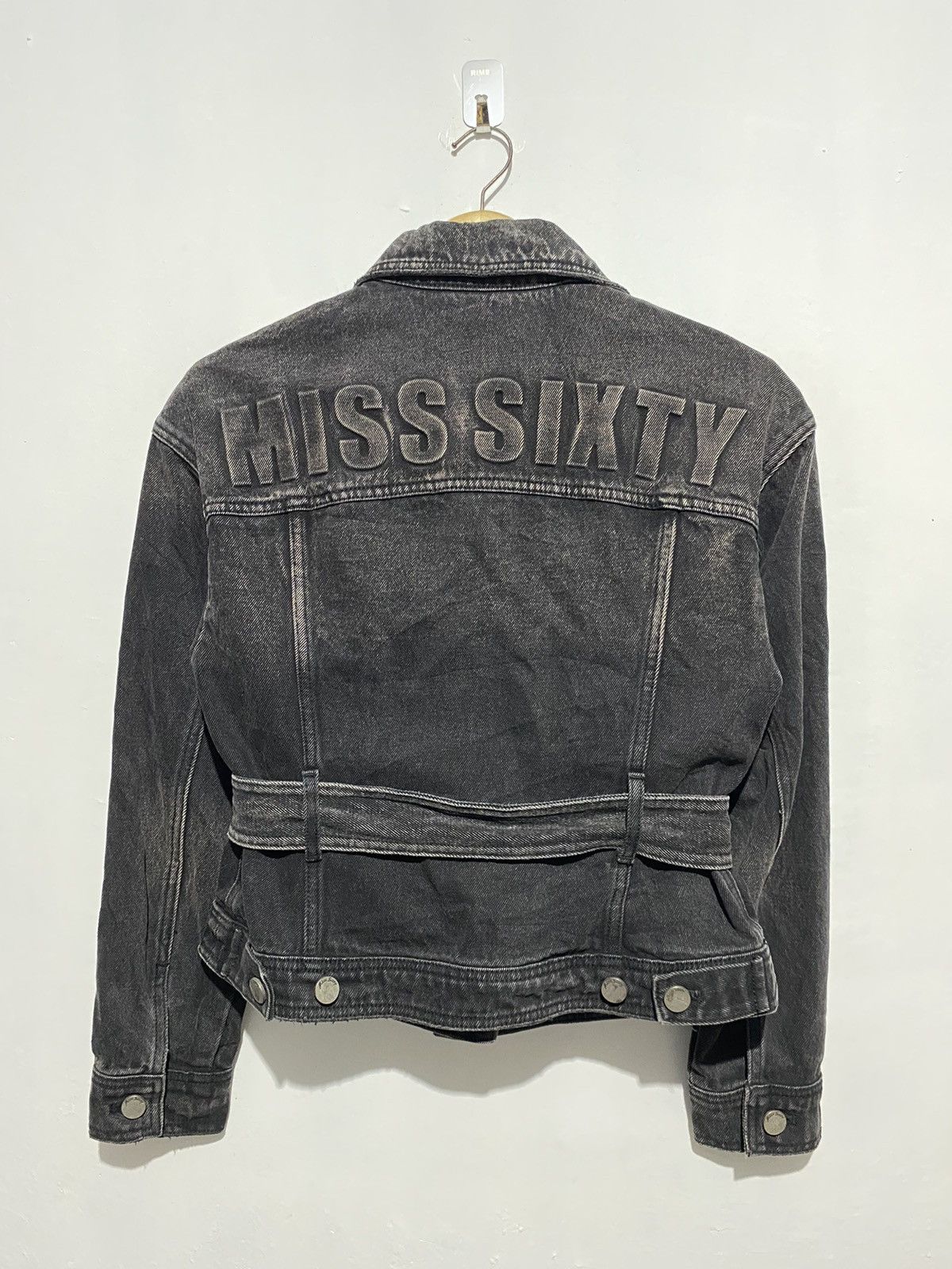 Hysteric Glamour × Miss Sixty × Vintage 2000s Miss sixty washed black denim jacket Size XXS / US 00 / IT 34 - 2 Thumbnail