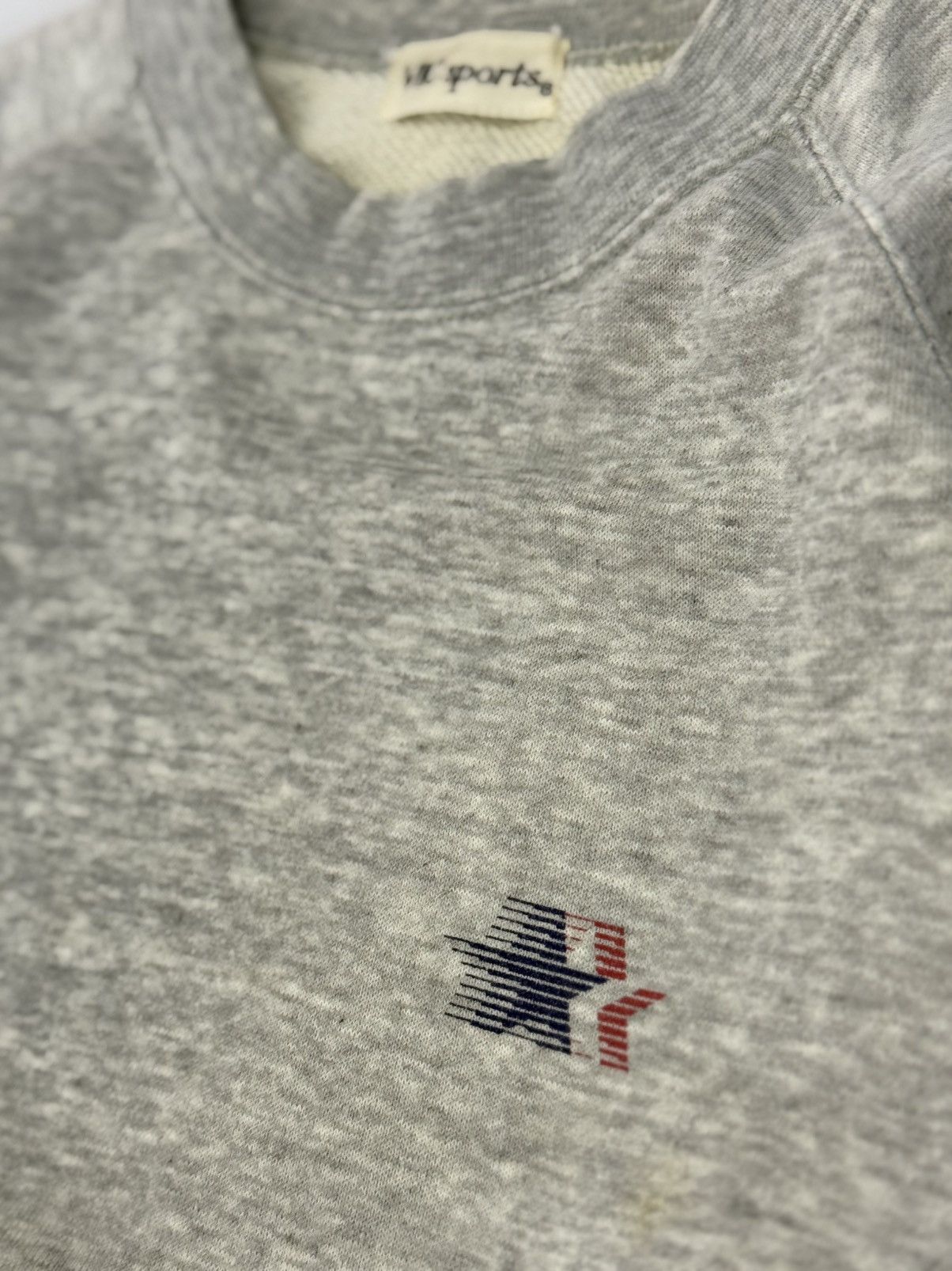 National Athletic Goods 🔥 Vtg 90s Vic Sports Raglan Sleeve Grey Americana Athletic Size US S / EU 44-46 / 1 - 5 Thumbnail