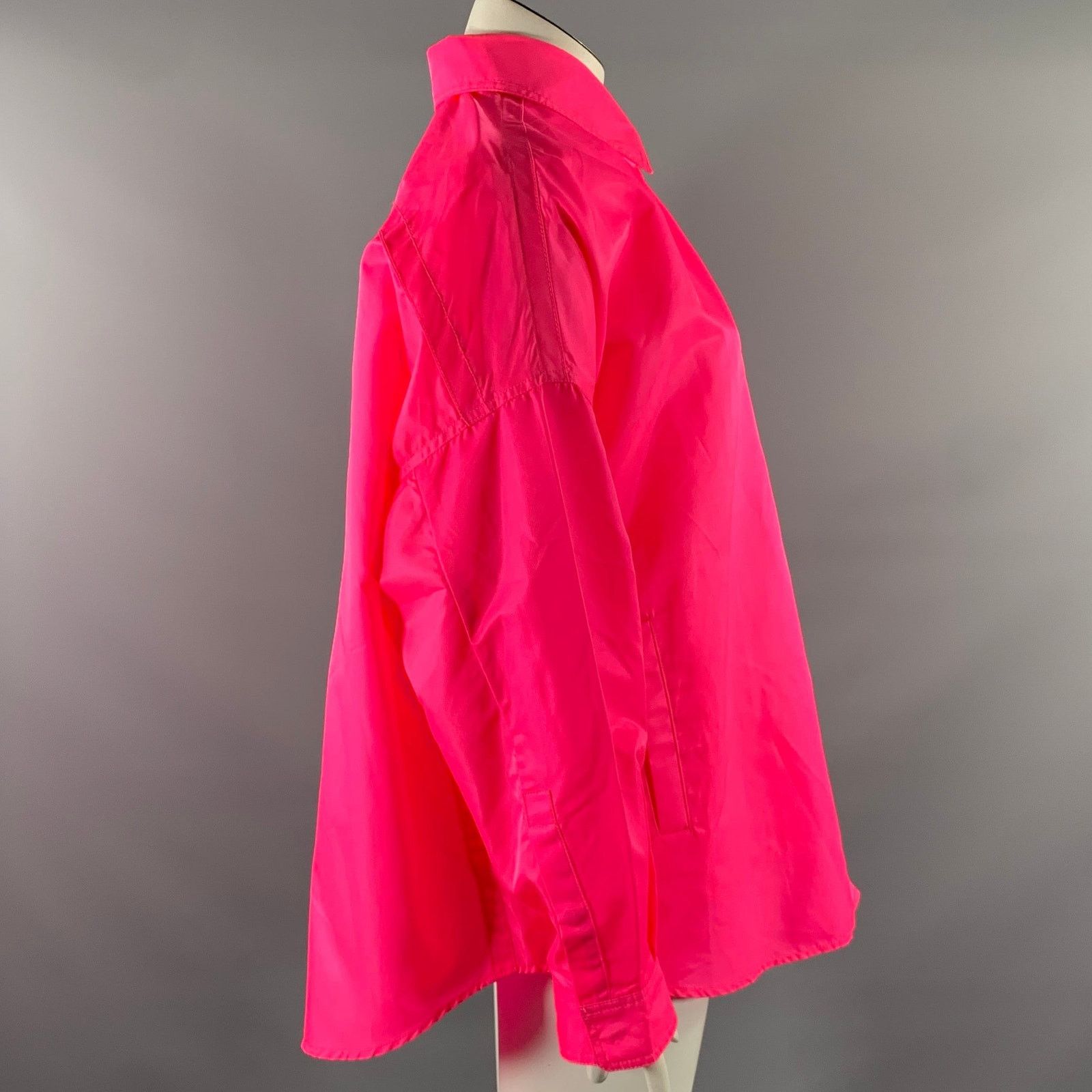 Frankie Shop THE FRANKIE SHOP Size M/L Pink Polyester Shirt Jacket Shirt Size ONE SIZE - 2 Thumbnail