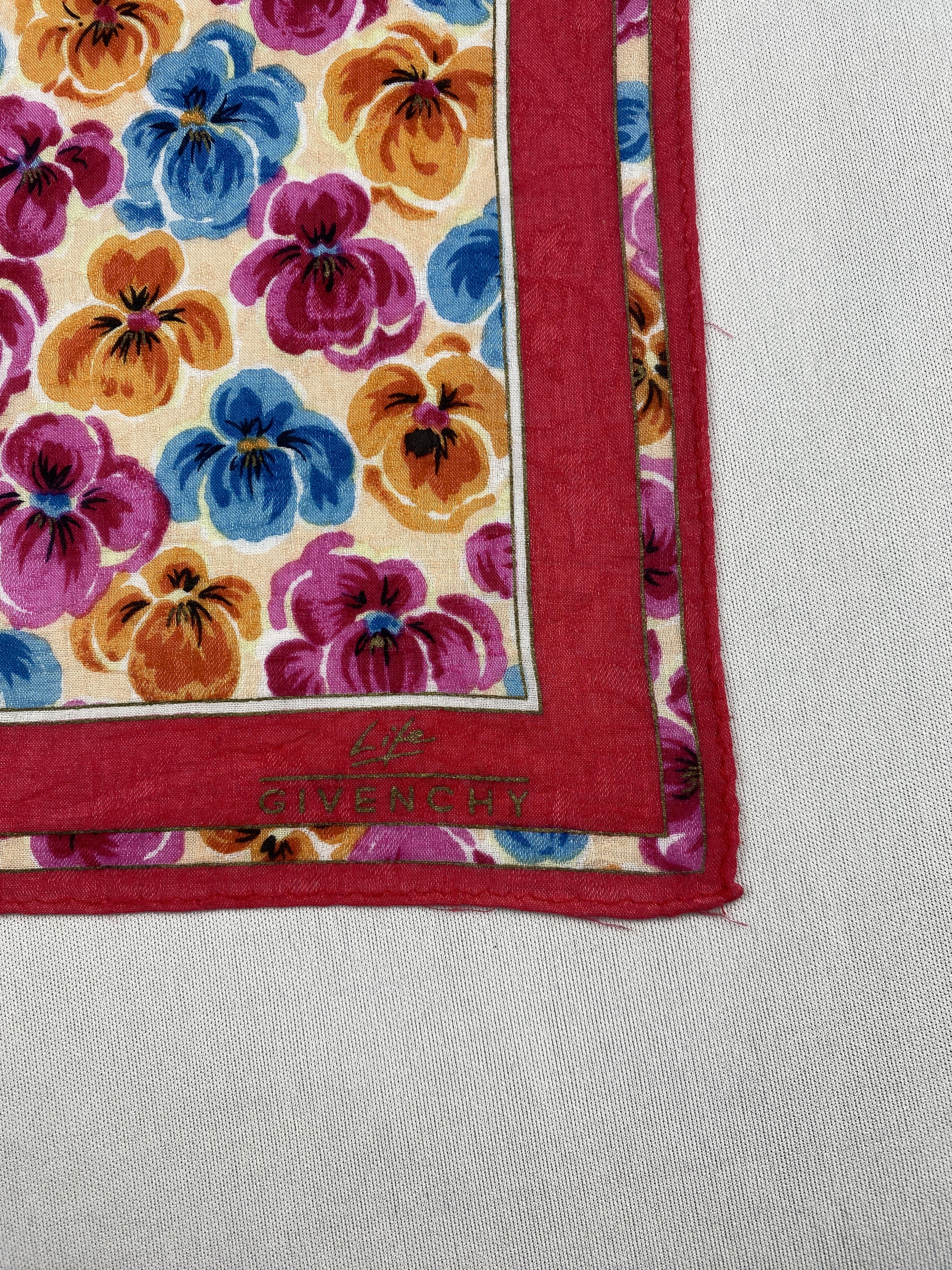 Givenchy Vintage Givenchy Handkerchief Pocket Square Bandana HM0006 Size ONE SIZE - 5 Thumbnail