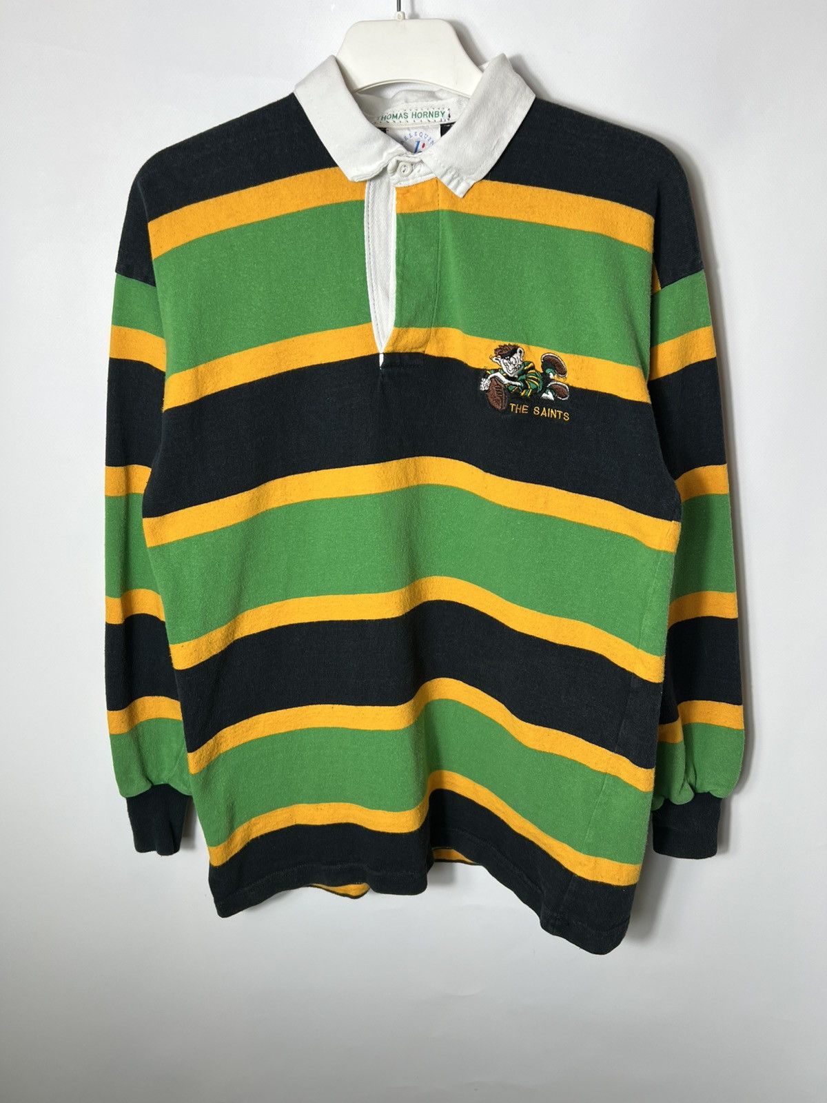 Vintage Vintage rare 90s Northampton Saints Herlequin Long Sleeve Size US S / EU 44-46 / 1 - 1 Thumbnail