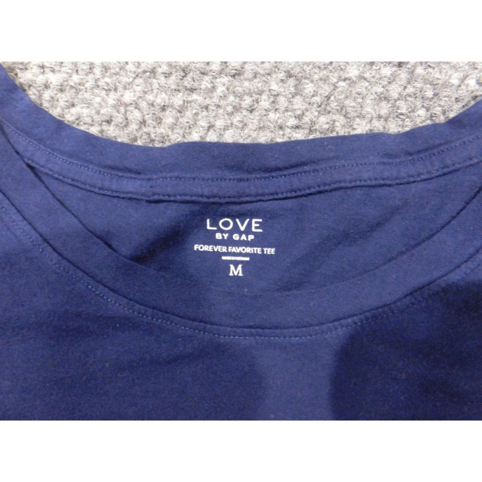 Gap Gap Womens Shirt M Blue pullover crew neck cotton rayon casual stretch love regular Size M / US 6-8 / IT 42-44 - 6 Thumbnail