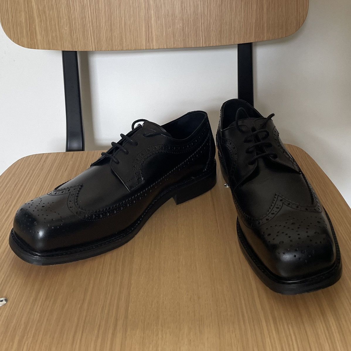 Stefan Cooke Brogue Martlett Derby Black Size US 10 / EU 43 - 6 Thumbnail