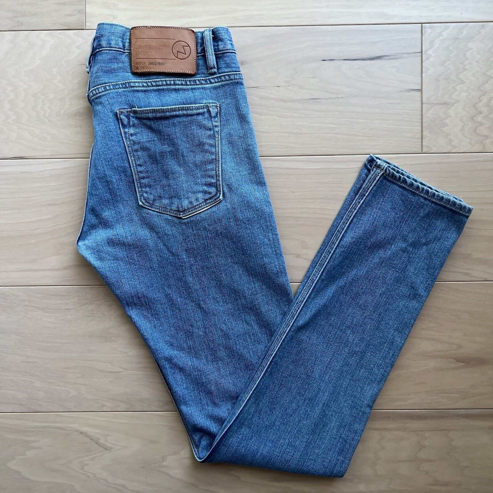 Doublewood Doublewood Project Selvedge Jeans 33 Blue Slim Fit Casual Size US 33 - 2 Thumbnail