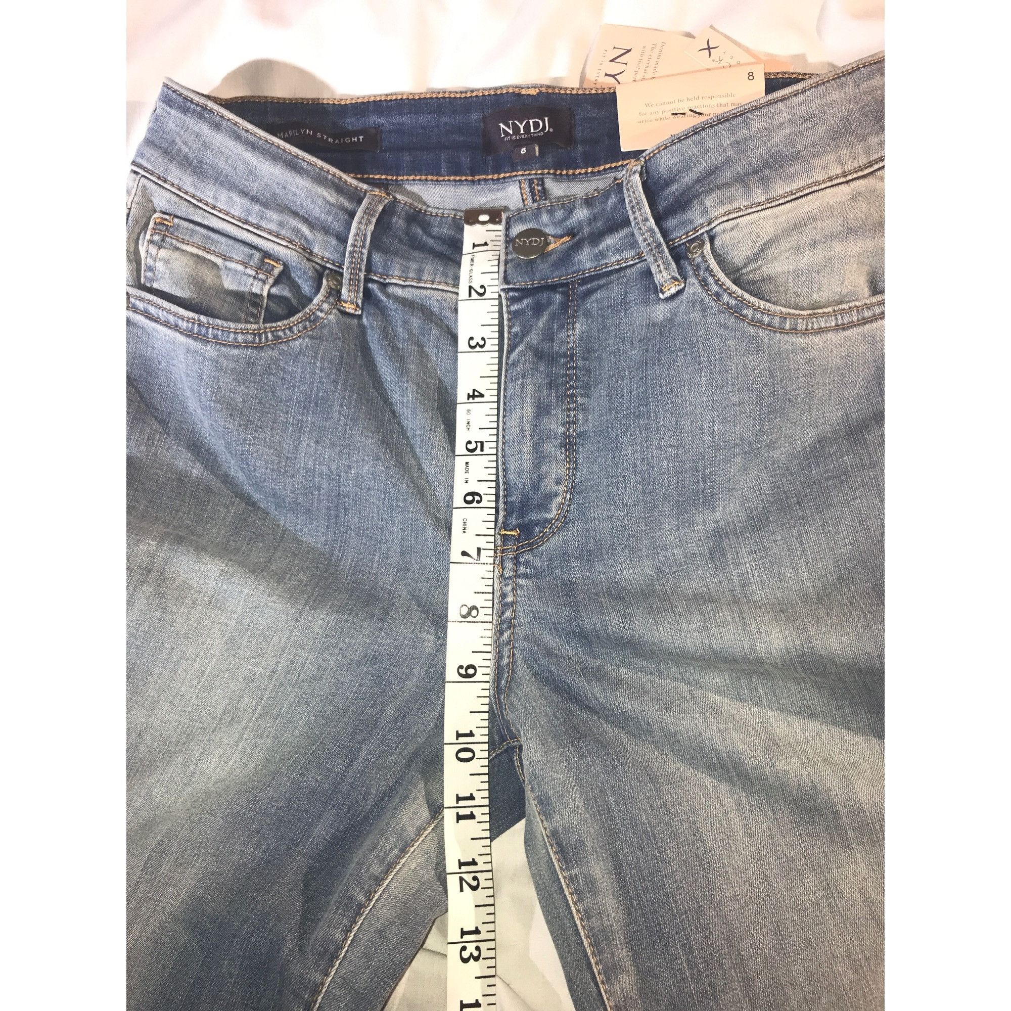 Other NYDJ Women's “Marilyn Straight” Cool Embrace Jeans Size 30" / US 8 / IT 44 - 5 Thumbnail